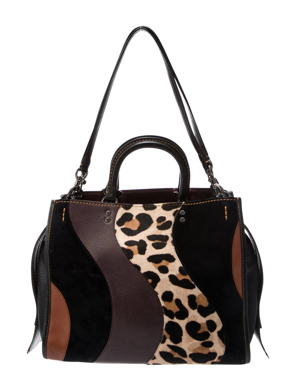 Rogue Leopard Top Handle Bag